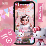 Videoinvitación animada editable de Desear
