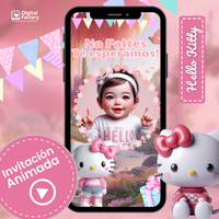 Videoinvitación animada editable de Monstruos Inc.