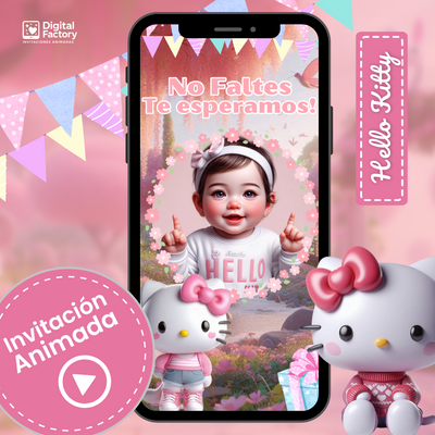 Videoinvitación animada editable de Jardín Encantado 2